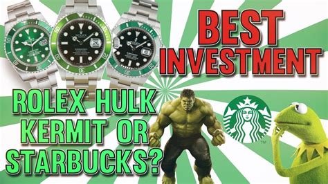 rolex kermit vs hulk starbucks.